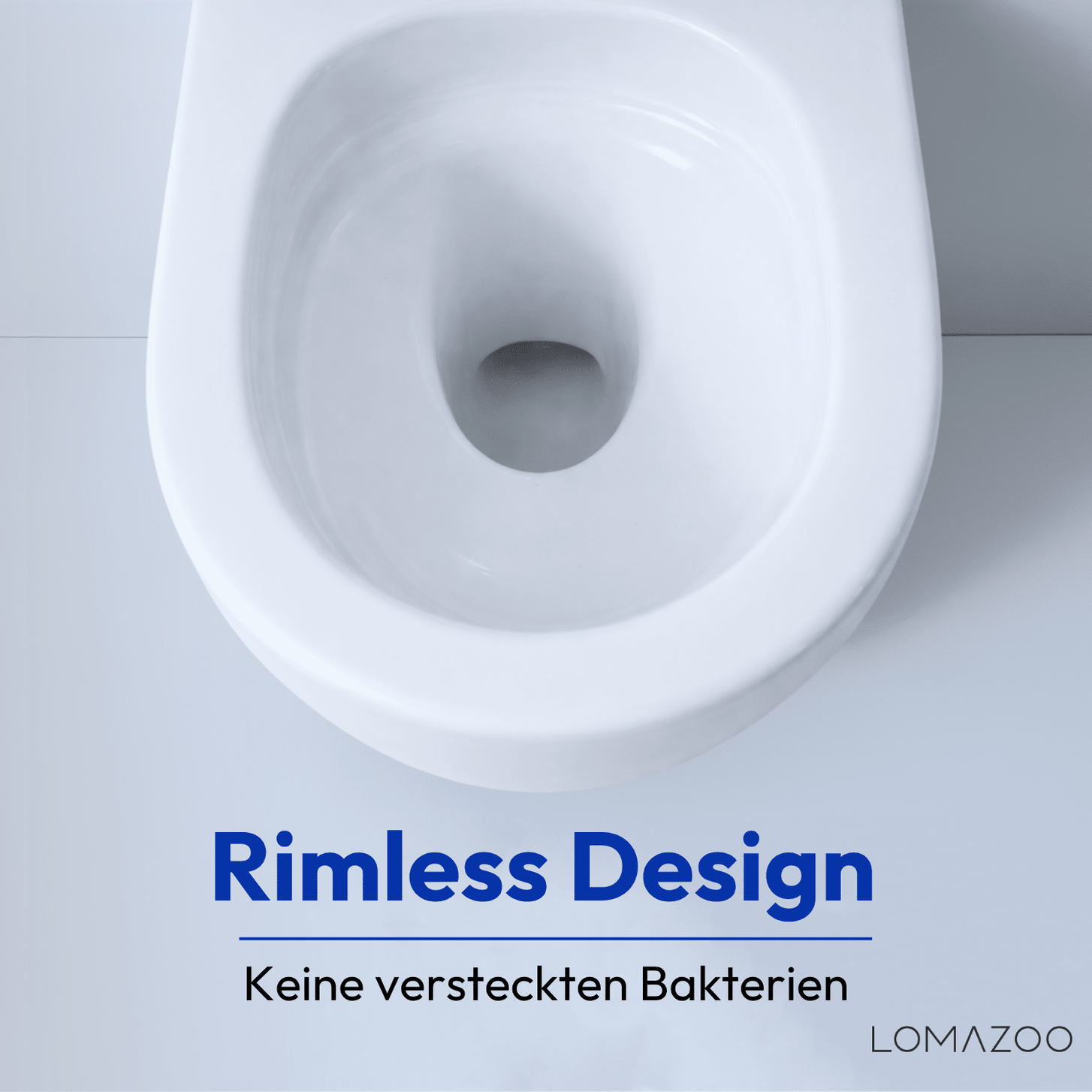 Hangtoilet met Inbouwreservoir - Rond Wit - Drukplaat Vierkant Goud - Linea - lomazoo.com