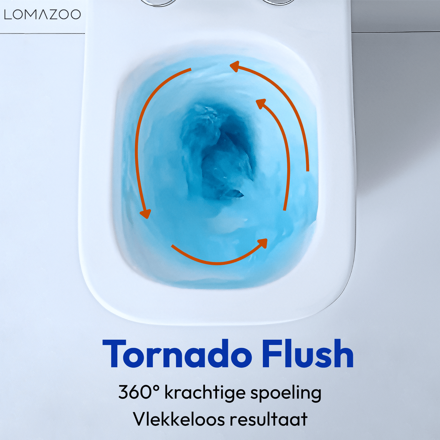 Hangtoilet met Inbouwreservoir - Vierkant Wit - Drukplaat Rond Wit - Linea - lomazoo.com